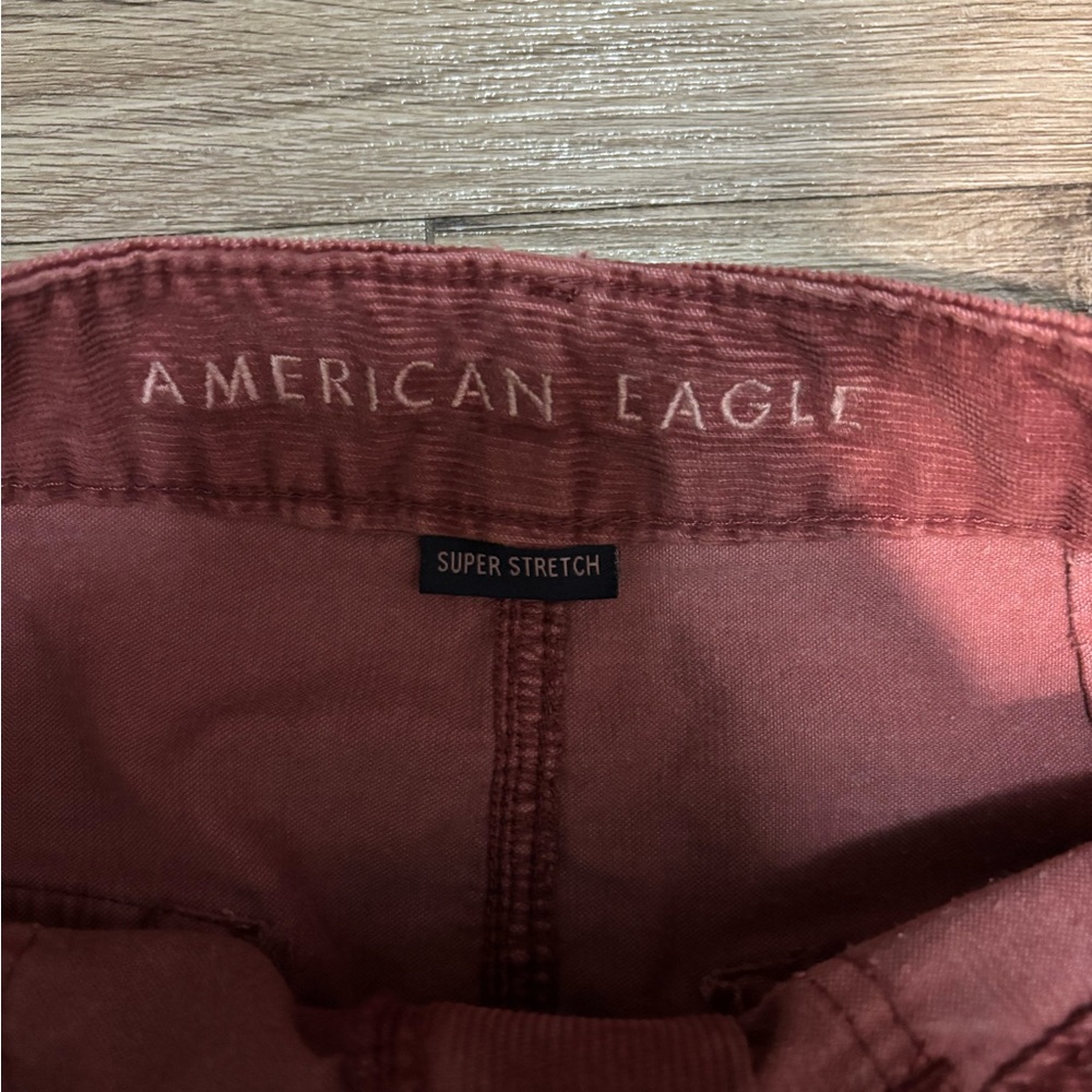 American Eagle Outfitters Red Corduroy Mini Skirt - Picture 4 of 4